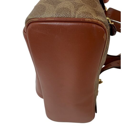 COACH Signature Canvas & Leather Carrie Backpack RA10079 - Picture 10 of 13